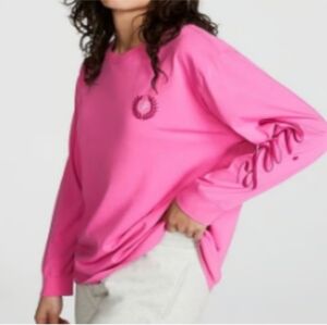 PINK VS Long Sleeve Tee Sizzling Strawberry NWOT